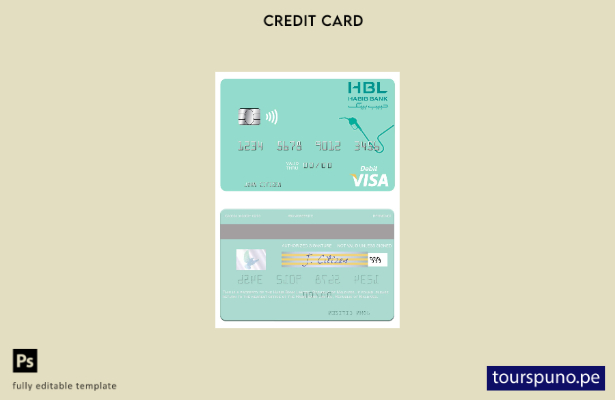 lista para imprimir plantilla de tarjeta visa Maldivas Habib Bank Limited